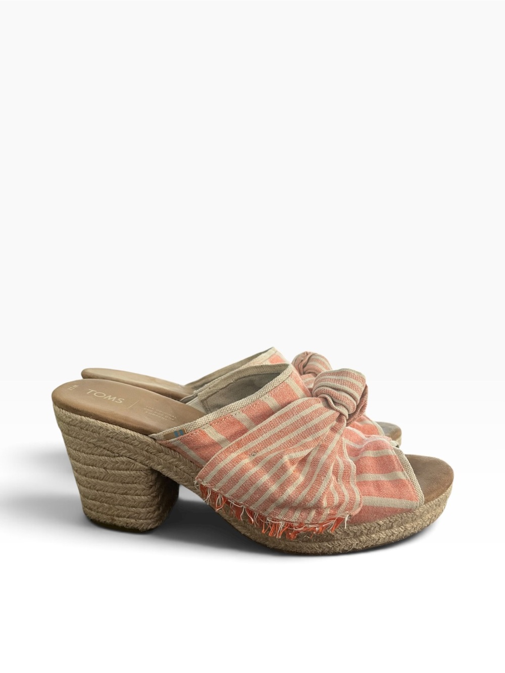 Women’s TOMS Junie Striped Espadrille Wedge Sandals